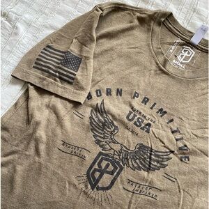 Born Primitive Men's Army Green Graphic T-Shirt